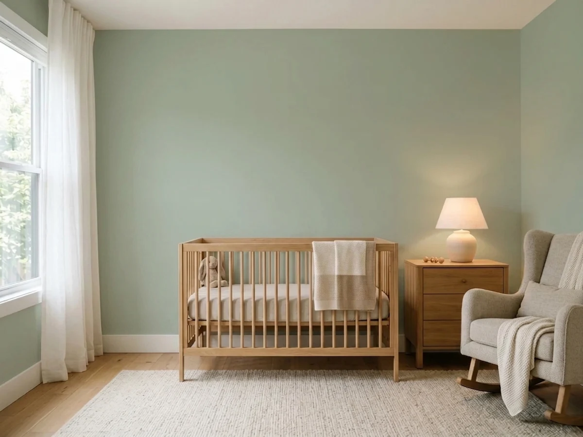 Valspar Green Trellis in a nursery