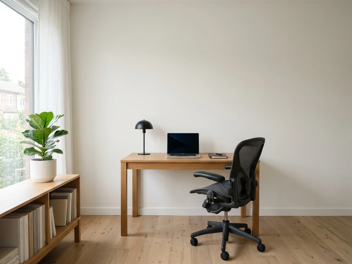home office before painting