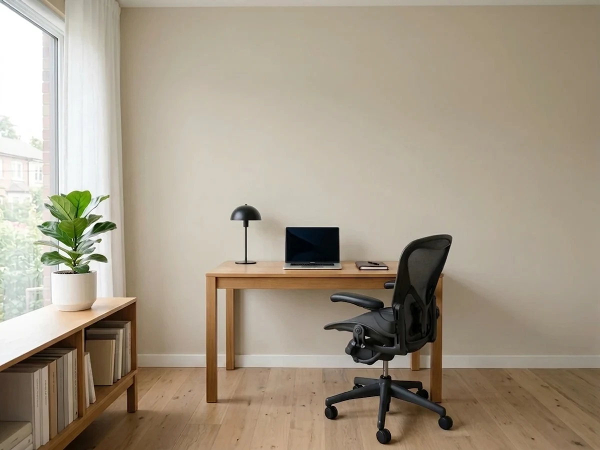 sandy warm beige — trending neutral home office colors 2026