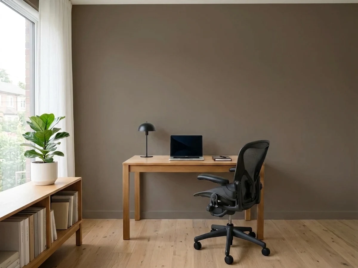 Benjamin Moore Dixon Brown in a office