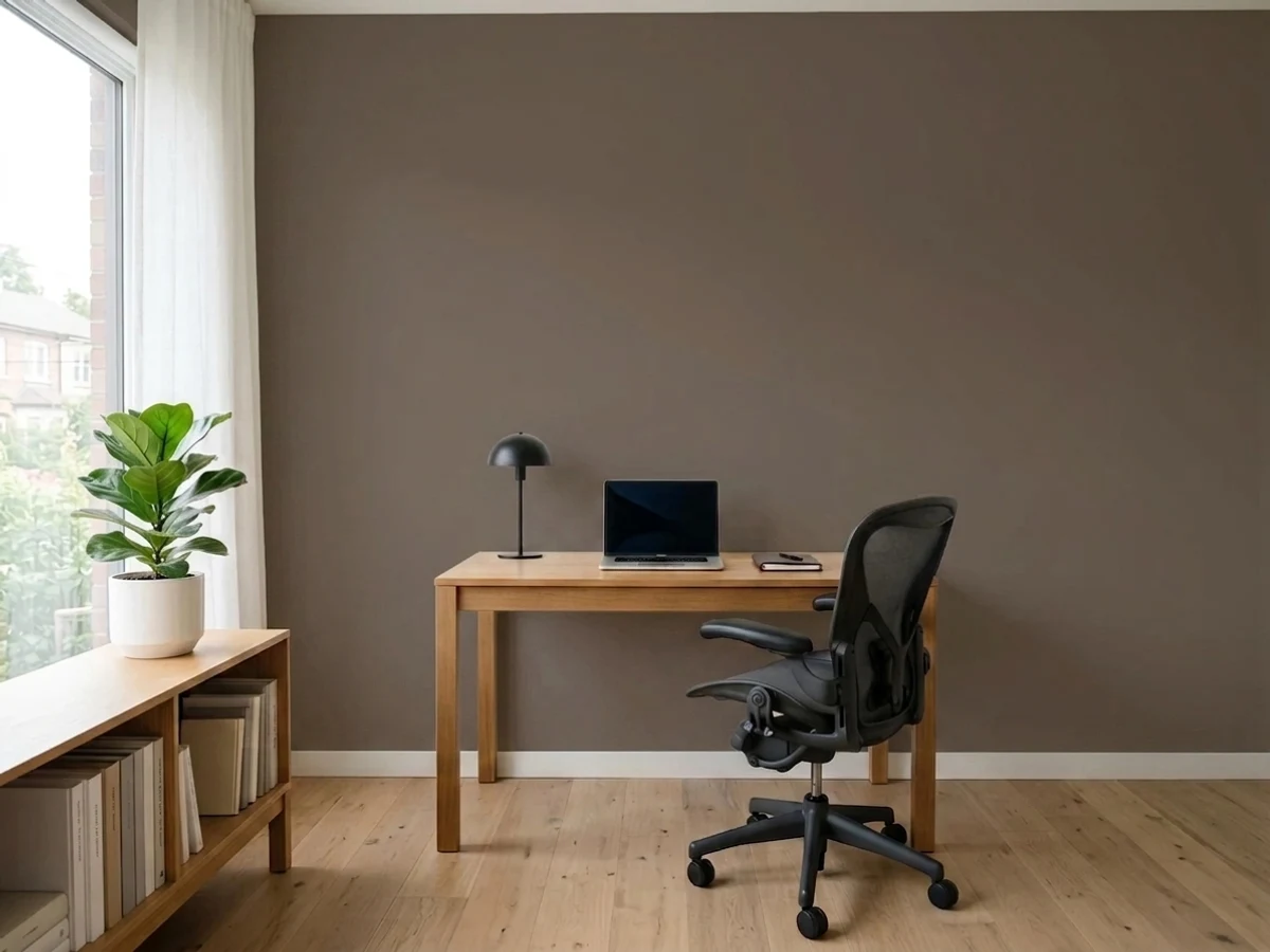 Benjamin Moore Mustang in a office
