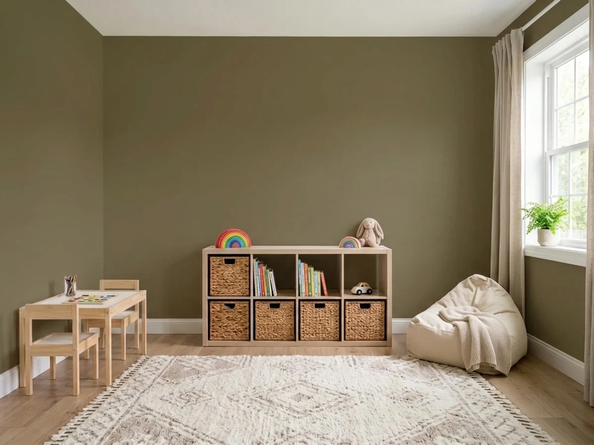Behr Mayan Ruins in a playroom