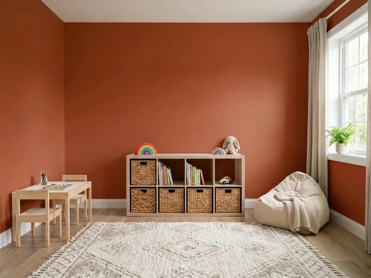 Behr Summer Heat in a playroom