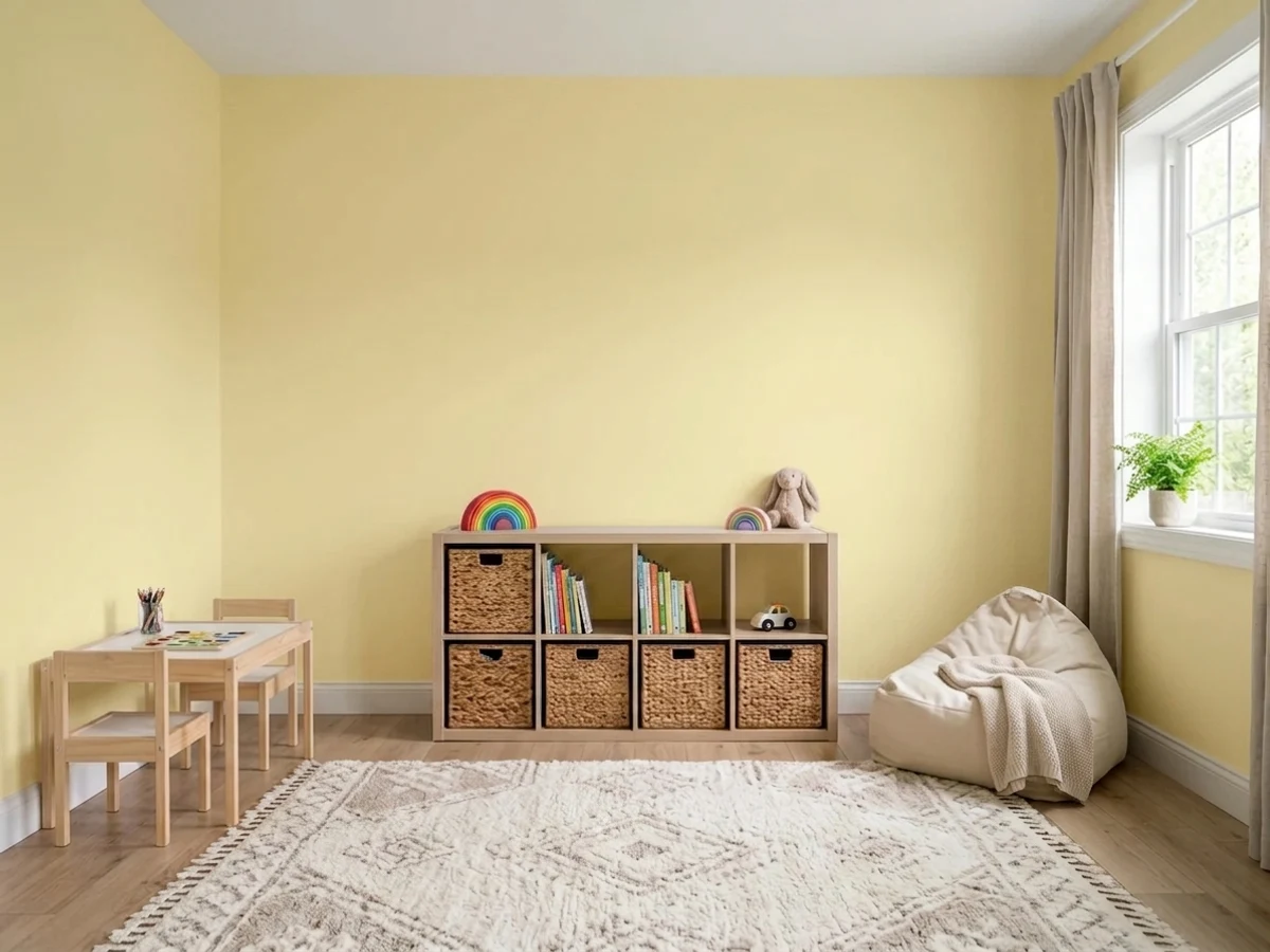 golden daffodil ceilings — trending yellow playroom colors 2026