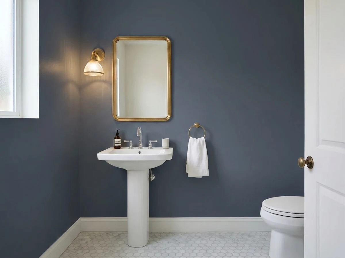 Room painted in Hale Navy