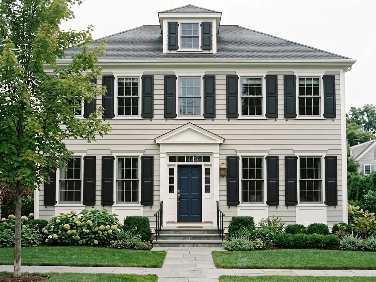 Benjamin Moore Black in a shutters
