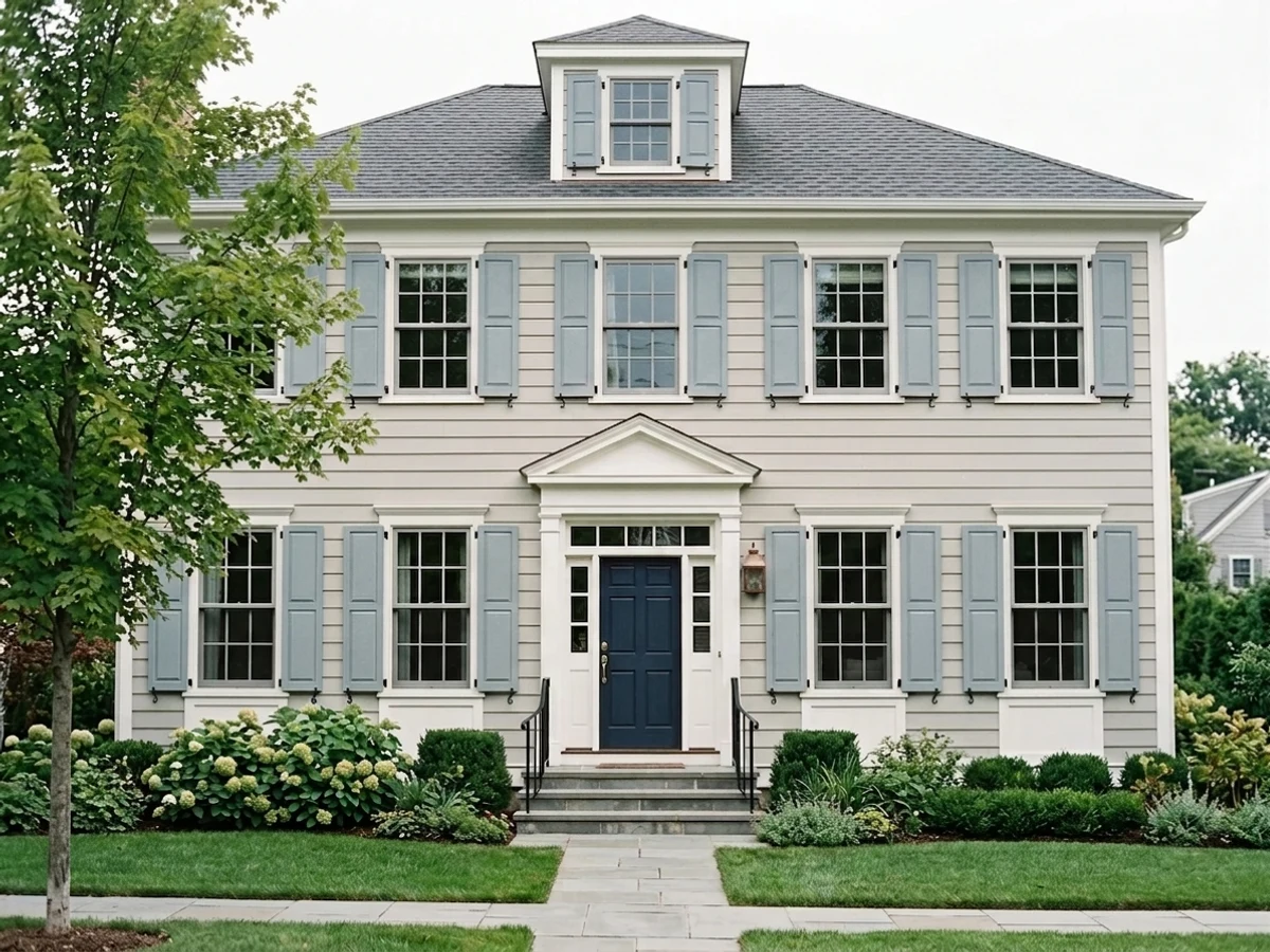 Benjamin Moore French Toile in a shutters