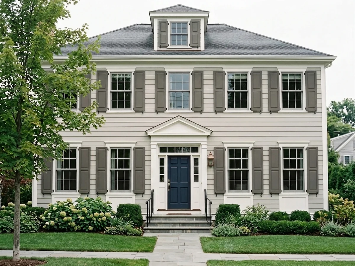 deep charcoal shutters — trending gray shutters colors 2026