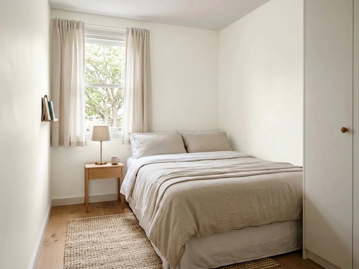 Room painted in White Dove