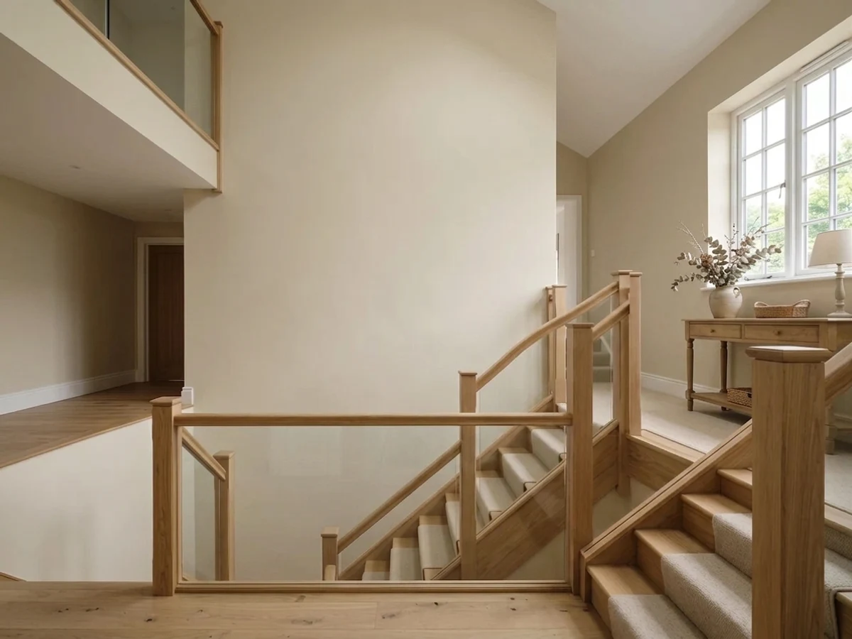 Benjamin Moore Calm in a stairway