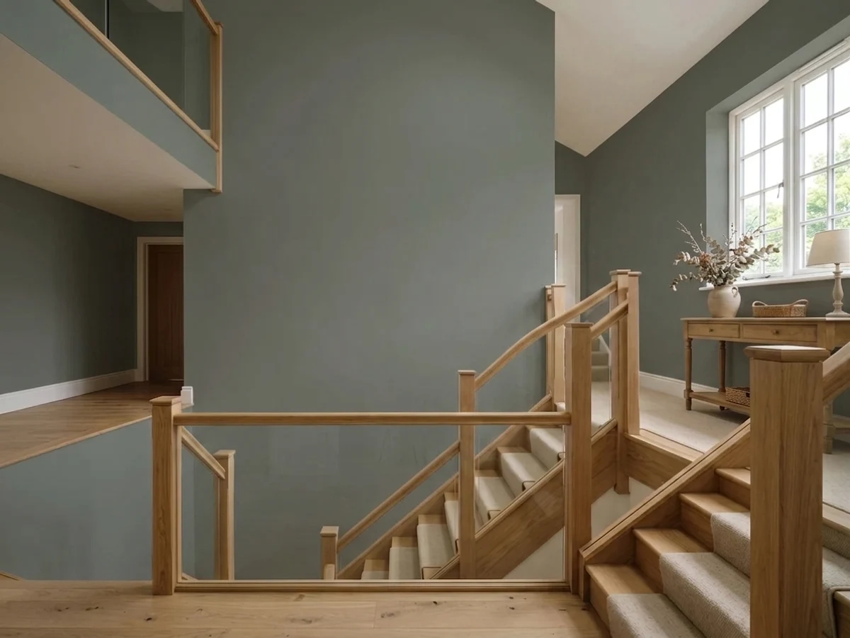 Room painted in Pewter Green