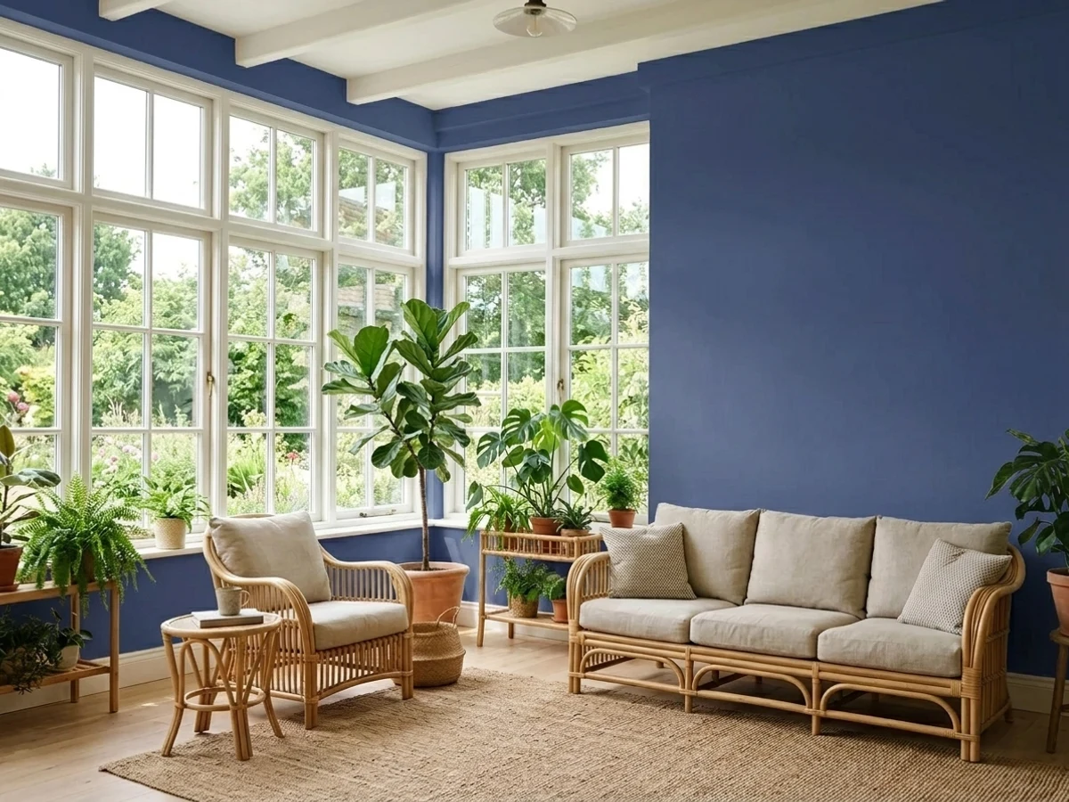 Behr Bossa Nova in a sunroom