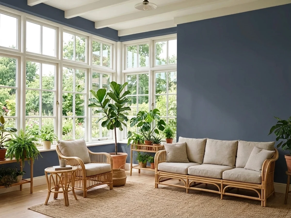 Room painted in Hale Navy