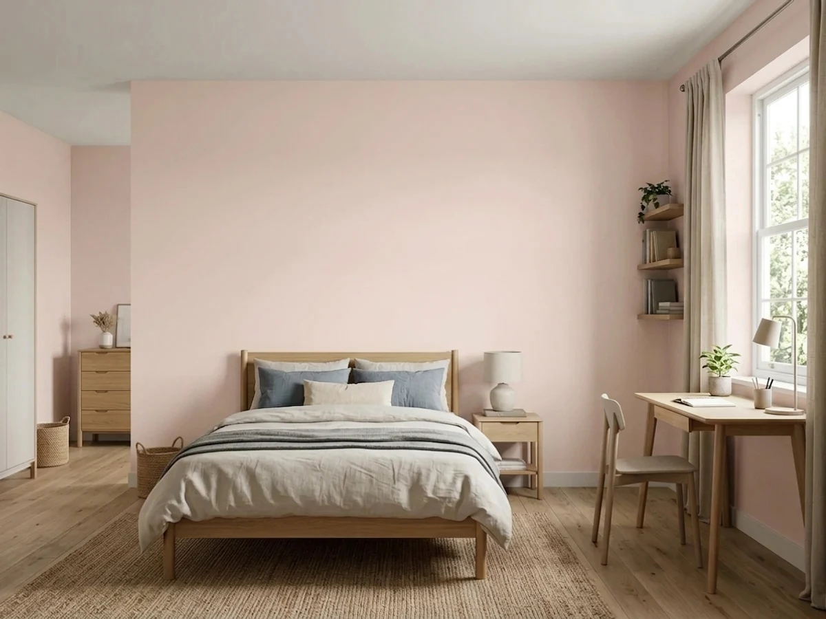 Benjamin Moore First Light in a teen room