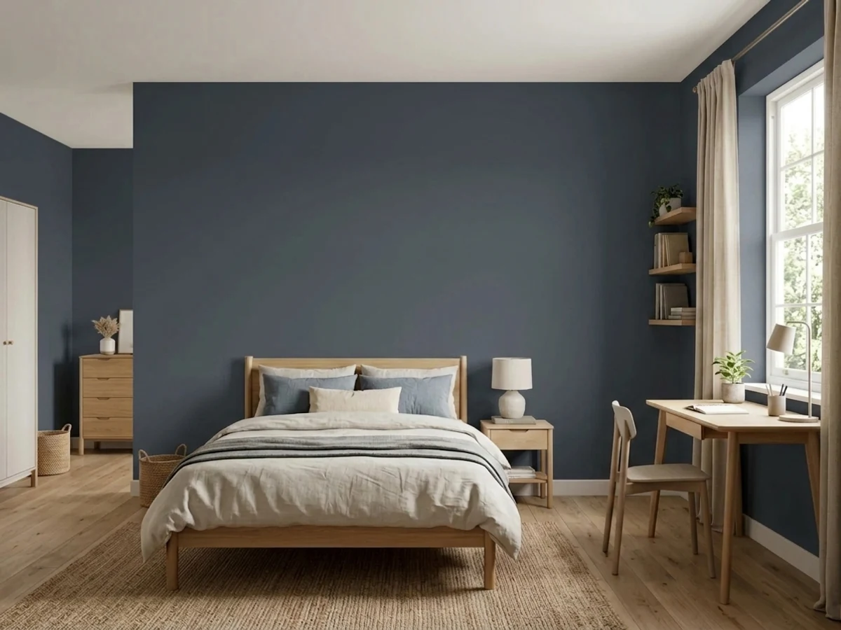 Room painted in Hale Navy