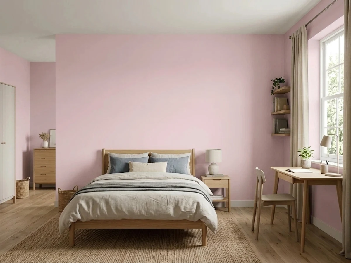 Sherwin-Williams Teaberry in a teen room