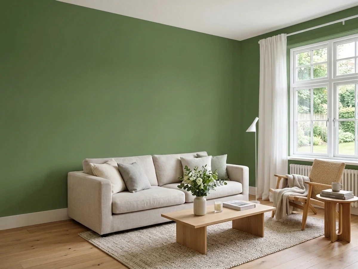muted ecological green trim — trending green trim colors 2026