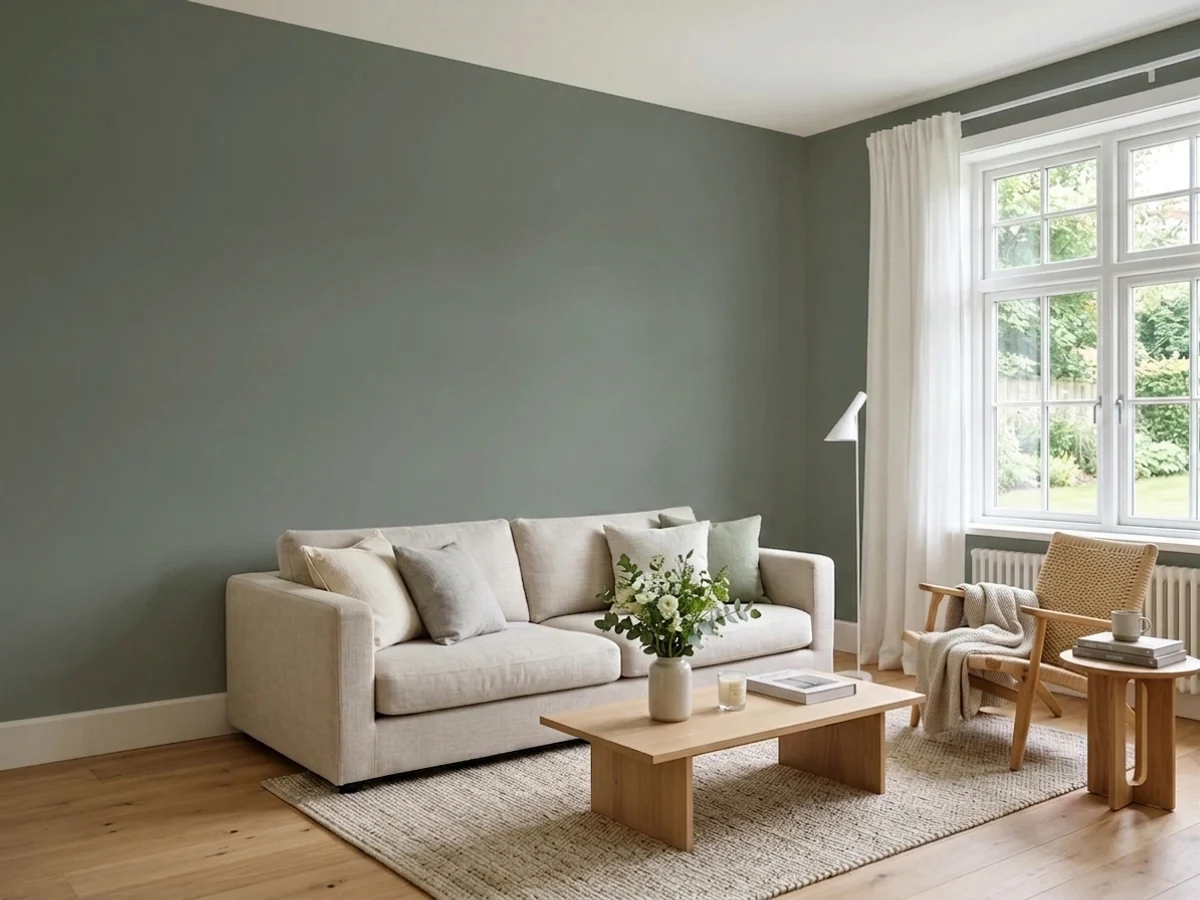 Benjamin Moore Rainy Afternoon in a trim