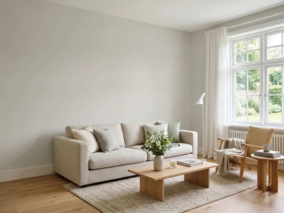 Room painted in Repose Gray
