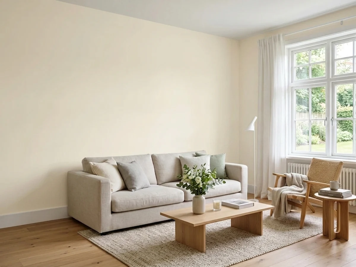 Valspar Swiss Coffee in a trim