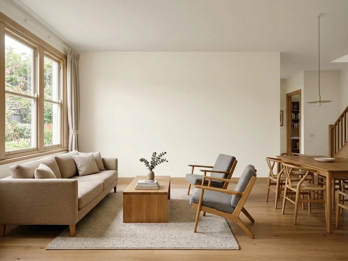 Benjamin Moore Dove Wing in a whole house