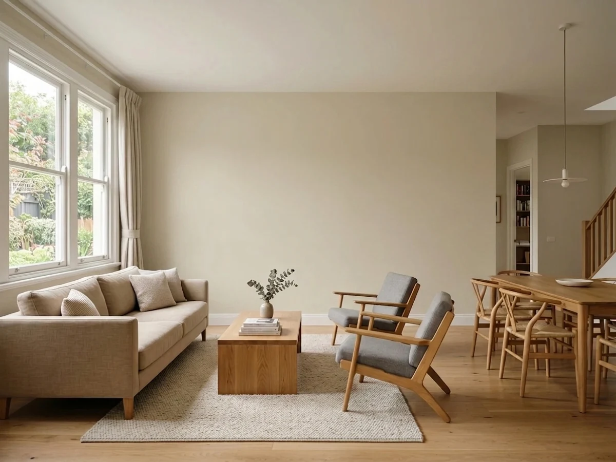 Benjamin Moore Pale Oak in a whole house