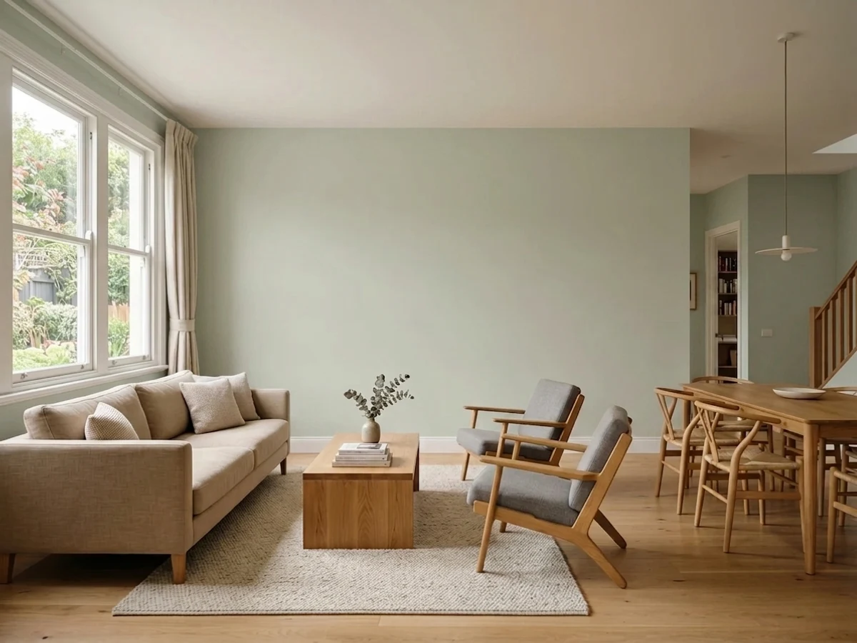 Sherwin-Williams Filmy Green in a whole house